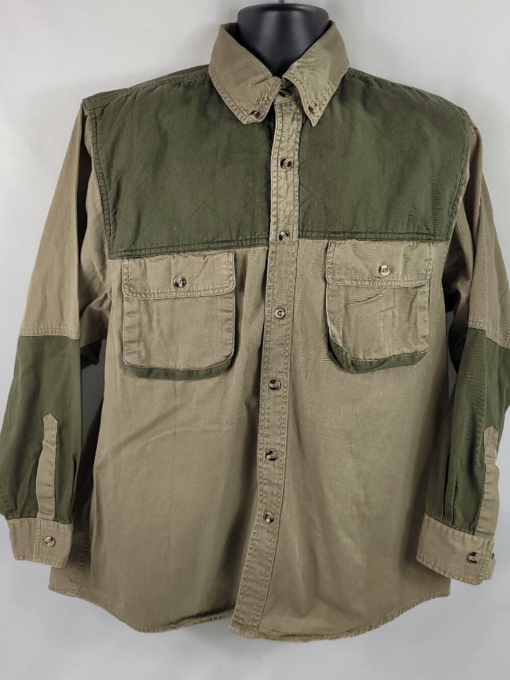 Master Sportsman Rugged Outdoor Gear Vintage Long Sleeve Button-Up Shirt Mens L